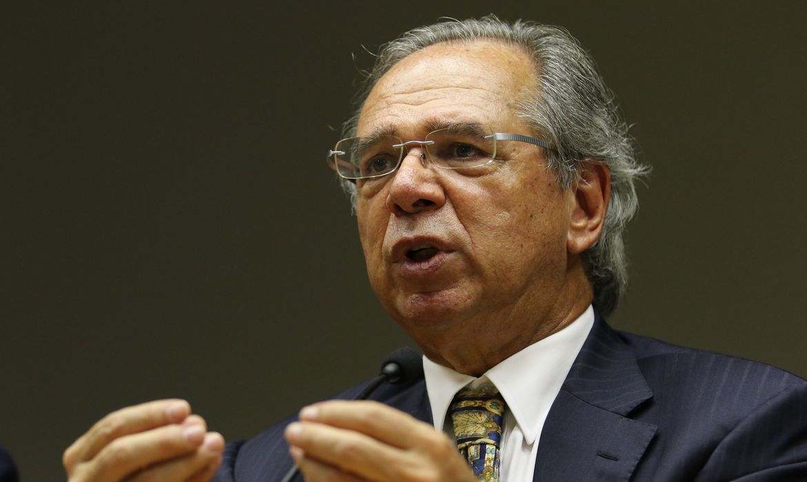 Entrevista coletiva do ministro da economia, Paulo Guedes